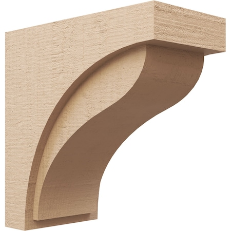 Ekena Millwork 10"W x 20"D x 20"H Classic Helena Rough Cedar Woodgrain TimberThane Corbel, Primed Tan CORUR10X20X20HELRCPR